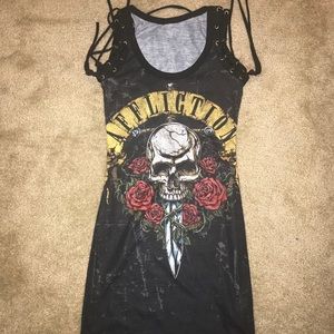 Affliction black XS dress